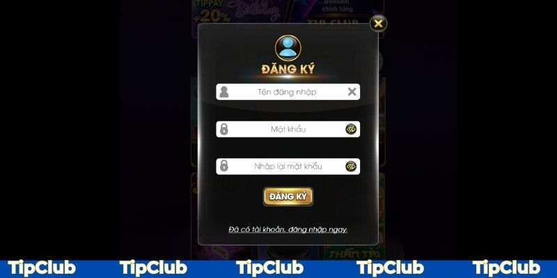 Đăng ký tài khoản cùng thông tin theo quy định của cổng game